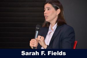 Sarah F. Fields speaking to Beyond the Field Series Attendees