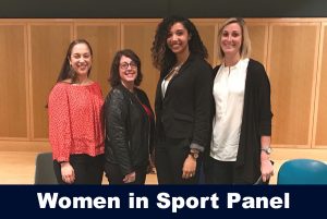 Women in sport panelist with Sofia Read at April 25, 2018 event