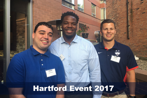 Sport Management alumni and friends gathered for an evening of networking on Aug. 24, 2017.